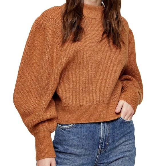 Topshop Sweaters - TOPSHOP Supersoft Volume Sleeve Sweater